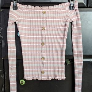 Lettuce Hemm Off-the-Shoulder Top